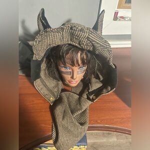 Hooded scarf with ears and bill